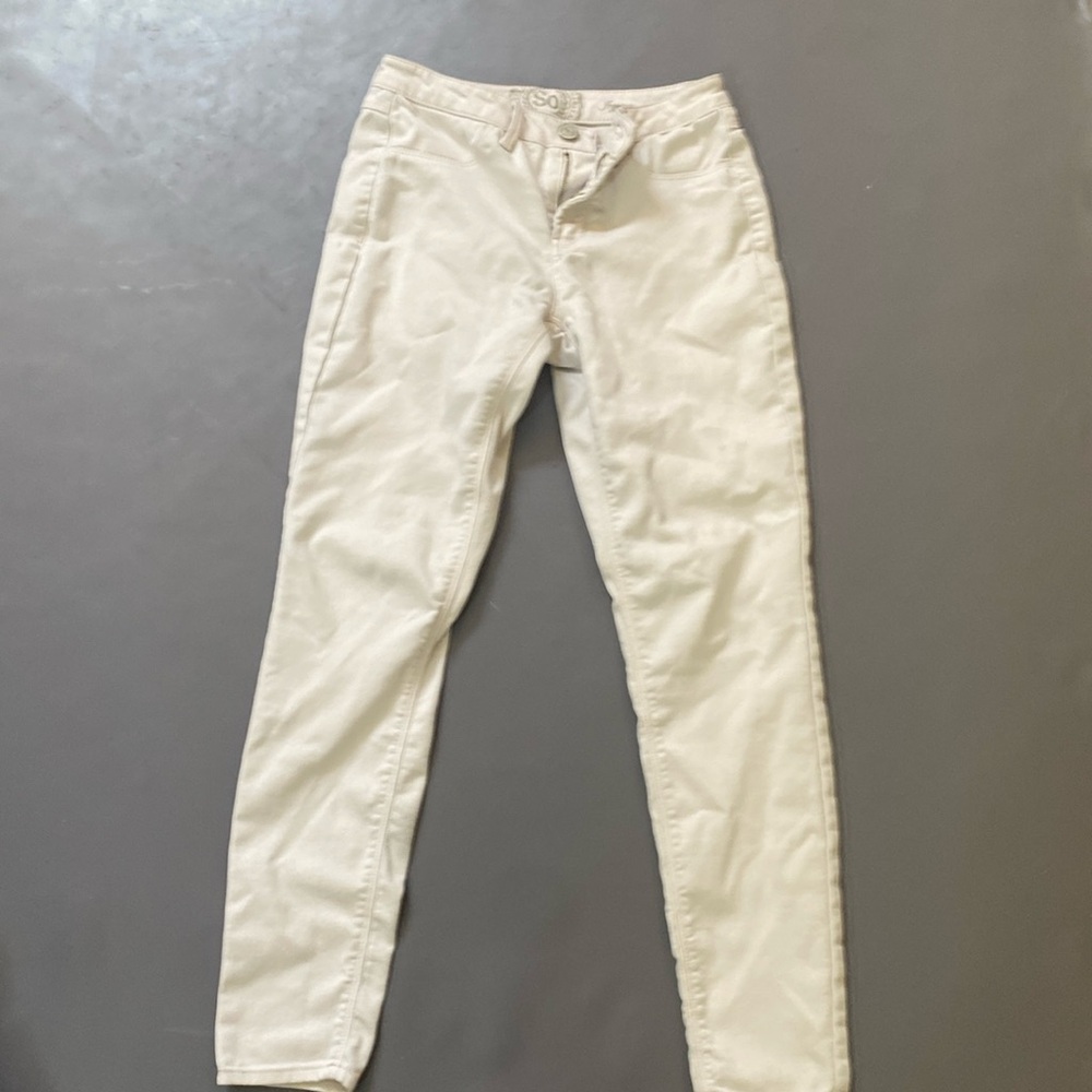 simple white jegging